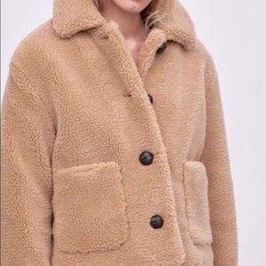 Lightly Worn Zara Teddy Coat